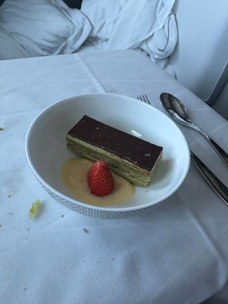 I'm not really a dessert person but the opera cake was decent.