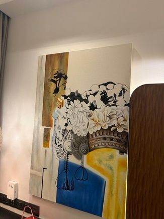 And they must've gotten a good deal on this painting....