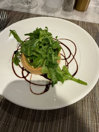 Baked fig ricotta tart was quite good 