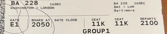 I had a BWI-LHR boarding pass from last year that said "Washington" on one side of the boarding pass but then "Baltimore" on the other side (??)