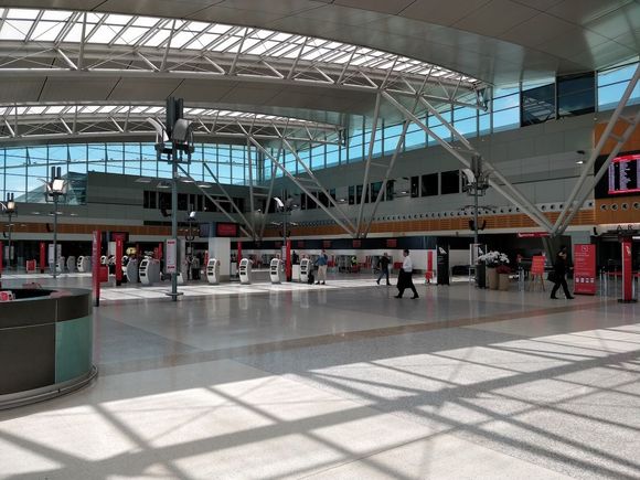 The terminal was not very crowded
