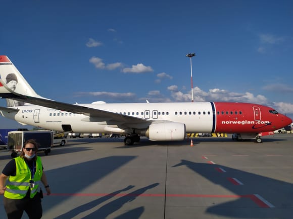I was surprised to see a Norwegian jet at Krakow