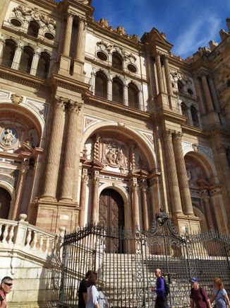 What used to be the main entrance to Malaga cathedral 