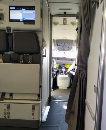A look into the cockpit of the ITA Airways 