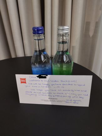 Welcome note and waters