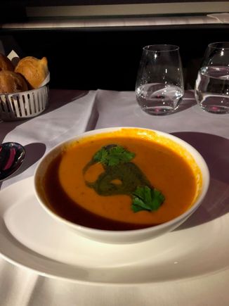 Tomato and basil soup
