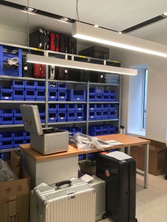 In-house repair office.