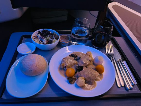 Chicken fricasse with pearl onions and carrots