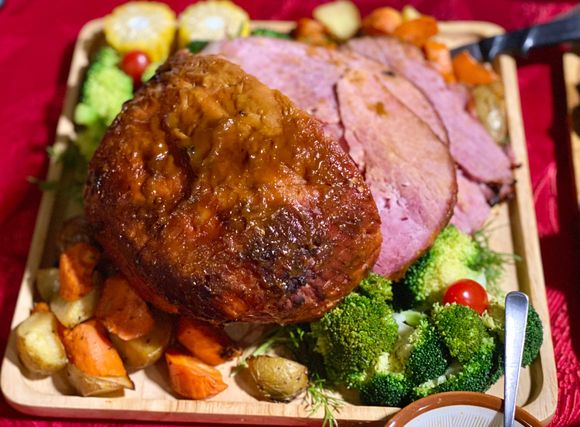 Ham and vegetables 