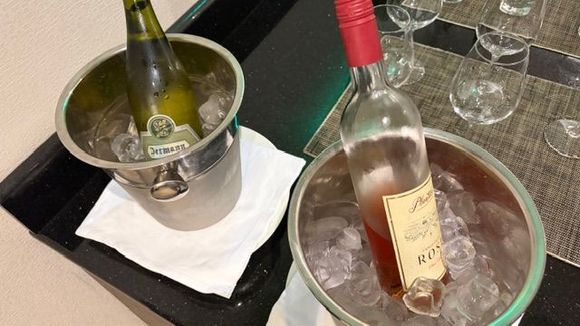 Chardonnay and Rosé (the red wine was Primitivo Puglia)