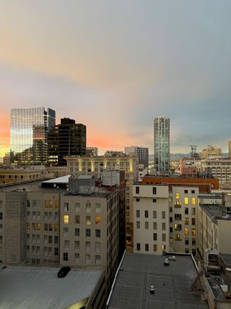 View from the balcony in the morning