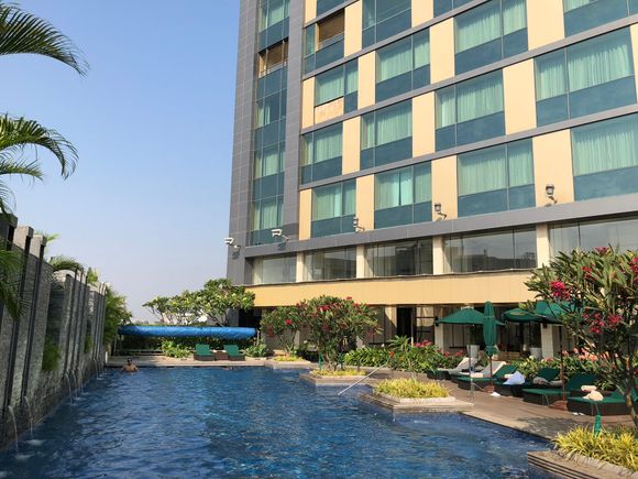 Pool area. Not the two missing windows on the upper left corner.