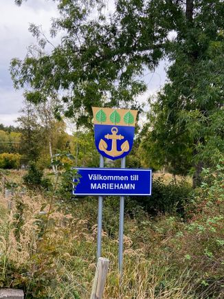 I was welcomed to Mariehamn scarcely 10 minutes out of the airport, but my walk was only just beginning.