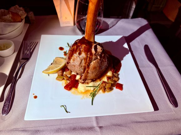 The over the top lamb shank. Perfectly melt in your mouth and quite well flavored
