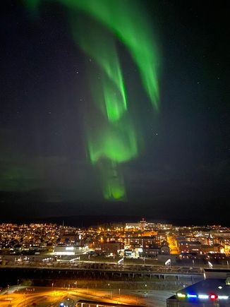 And in Narvik, my first visit of Norway, to try and see the Northern Lights, I ended up with a spectacular success right on the hotel rooftop.