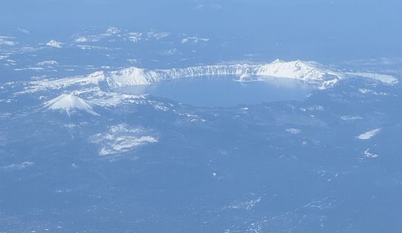 Crater Lake (also from 37000 ft)