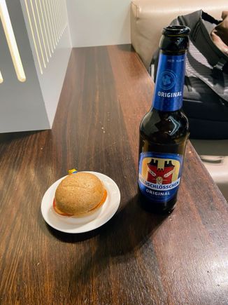 The bun was stale, but the spread was actually quite good.