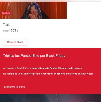 Iberia triple elite points for bookings made until Dec 3rd.
Conditions apply. They should be in their webpage.
