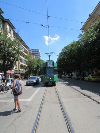 On the tram lines :-)