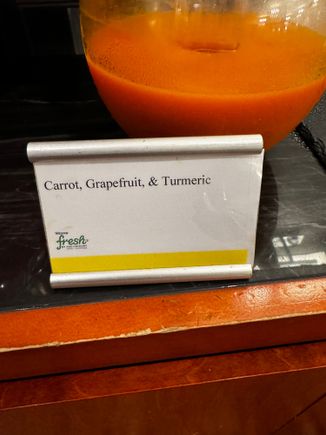 Boutique juices. 