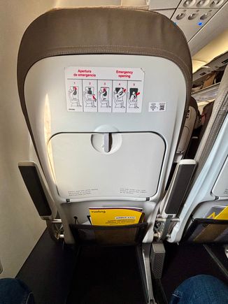 12A today, emergency exit seat with decent legroom