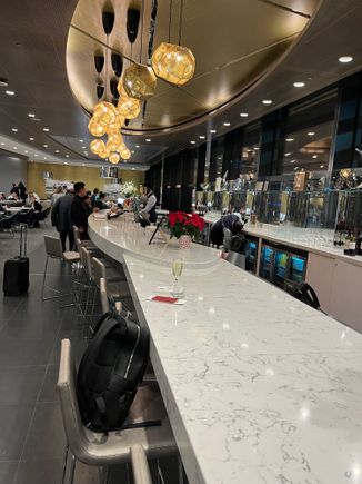 View of United Club bar