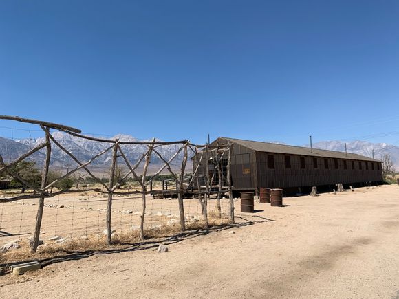 Internment barracks. 