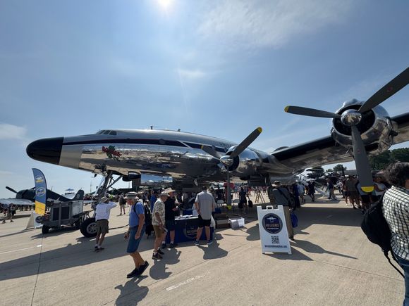 A beautiful Connie. Sadly, they would not let us tour it.