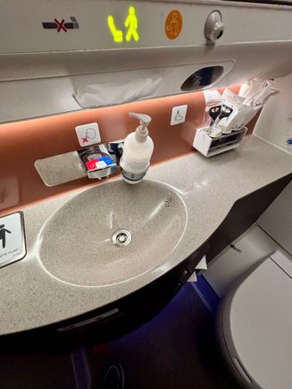 Sink with some toiletries