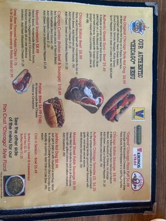 Food menu