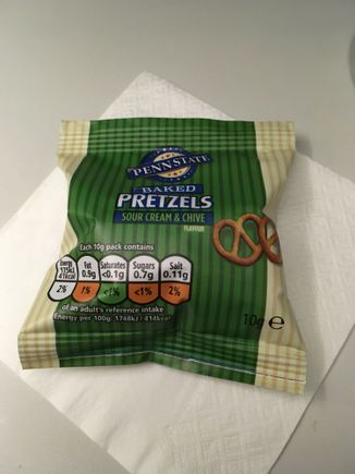 British Airways 10 gram Pretzel snack