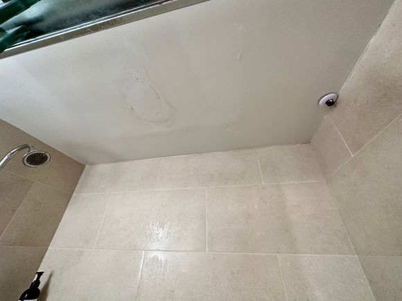 Didn’t see a fan in the bathroom but maybe the tube sucks air out?