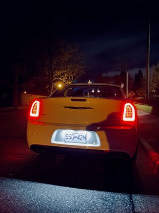 Rear View at night 