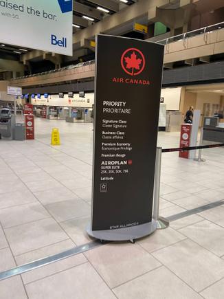 Super friendly check in agent, no lines. 