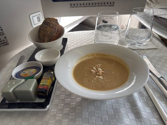 Chestnut soup. Good.
