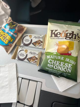 Few snacks from the snack basket