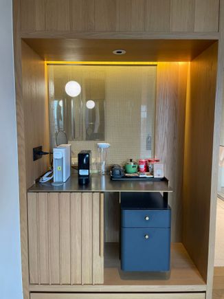 Minibar and coffee station