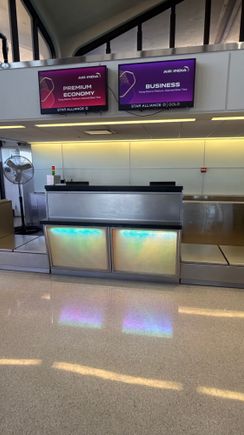After a few hours, I went to terminal B and checked in with Air India.