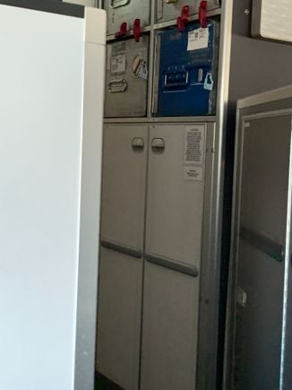 Storage right by 1A in BA A350. 