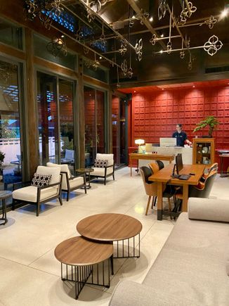 Indoor lobby area