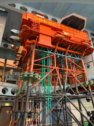 The structure model of an Oil Platform placed at the Maritime Museum
