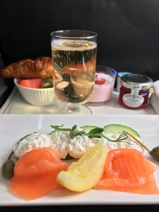 Salmon breakfast