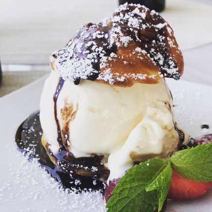 Profiterole tasted as good as it looks.
