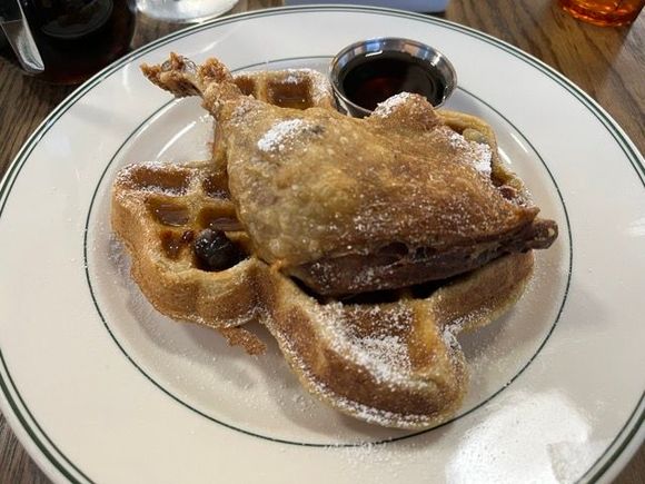 Duck and waffle at 5th Street Diner