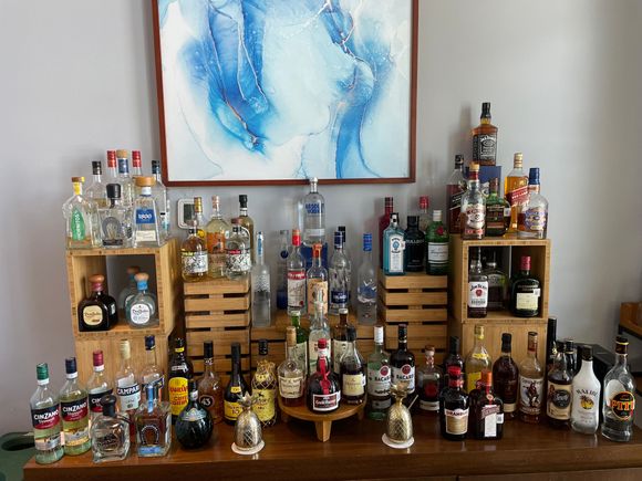 Lounge liquor selection