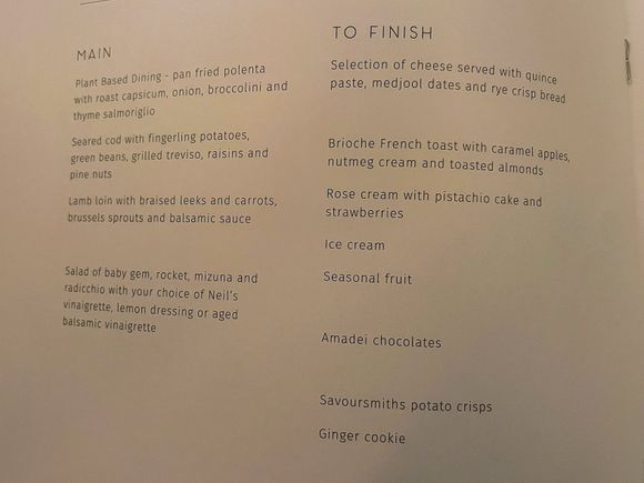QF2 Jan 2023 - supper menu