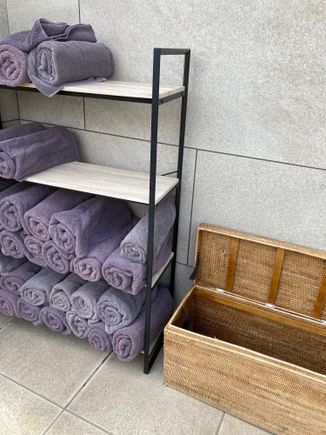 Towels are available at the pool