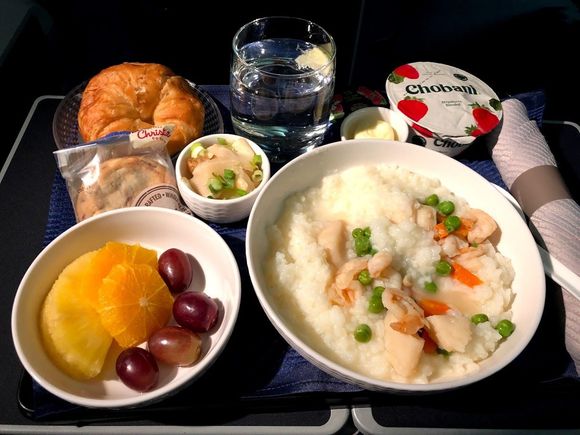 congee (shrimp & scallops made it pretty great)
