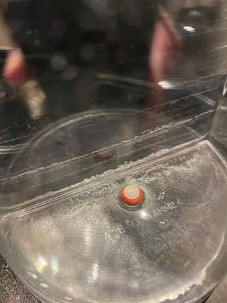 Nespresso water tank needed cleaning.