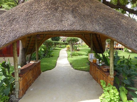 The entrance to the Lodge